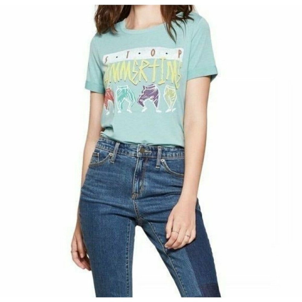 LYRIC CULTURE Tshirt "Stop Hammer Time MC Hammer 90's Small Green